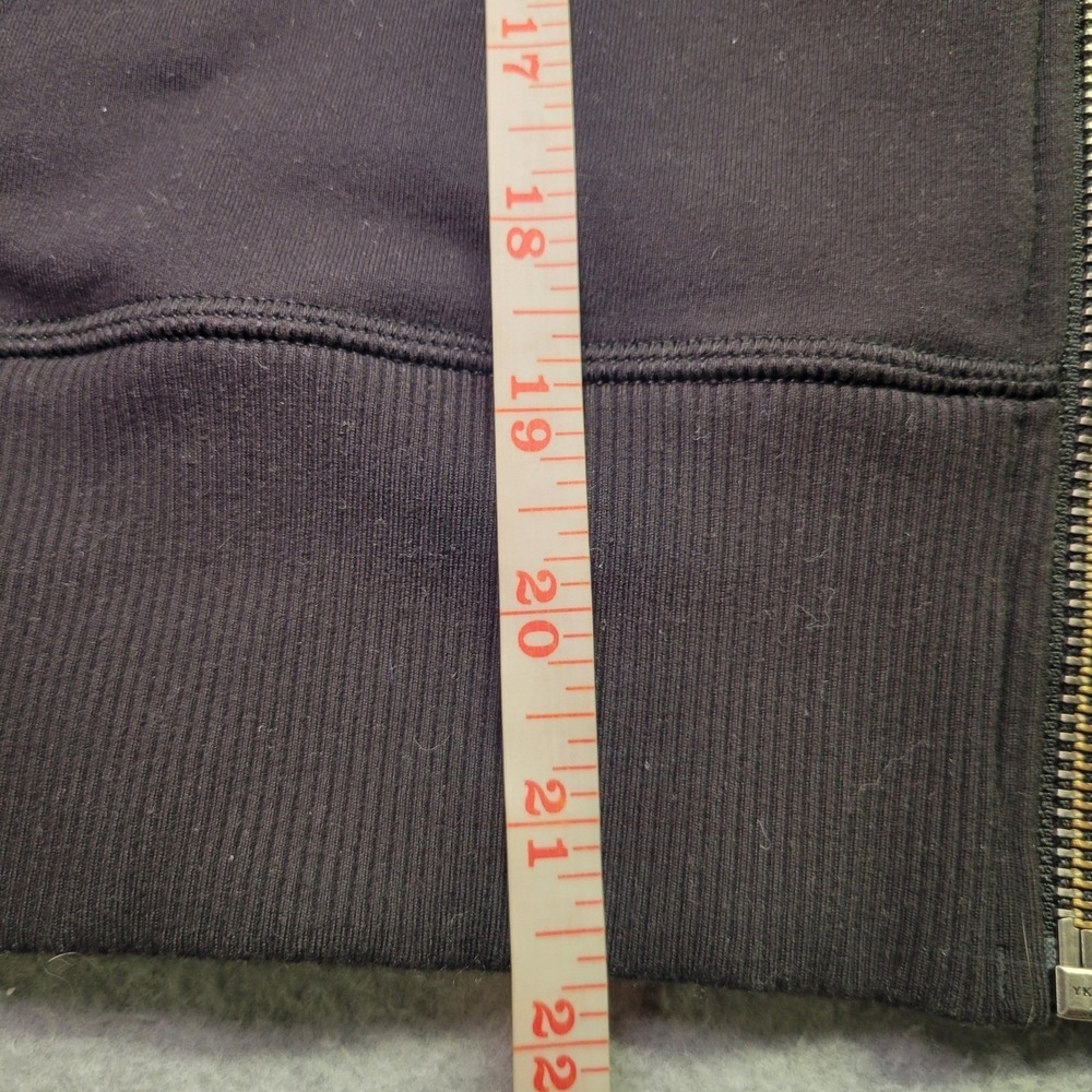 Lululemon Full Zip Hoodie Black Fleece Namaskar Jacket Womens 6 Gym Running - Picture 8 of 13